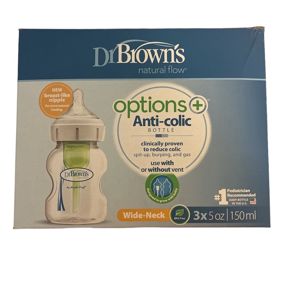 Dr brown’s options +   5oz wide neck bottles